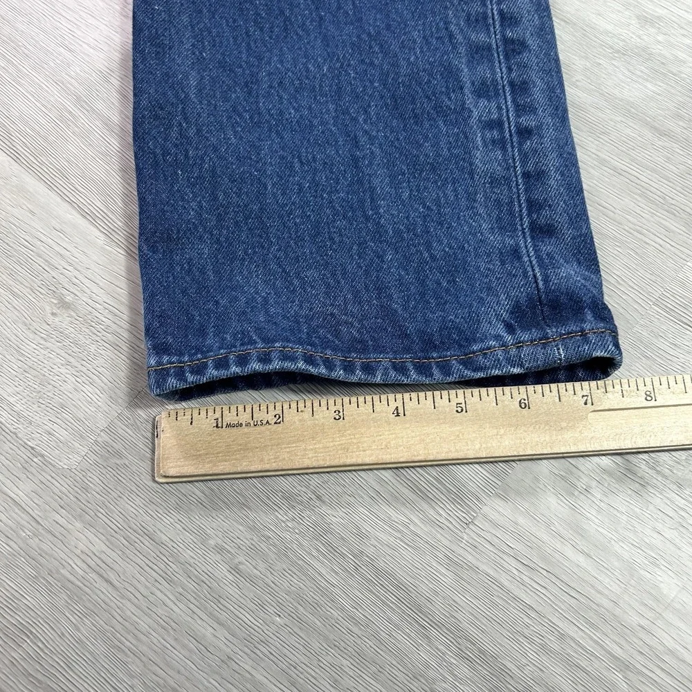 Levis 501 Jeans Mens 34x31 (32x31) Blue Medium Wash‎ Button Fly Straight Denim